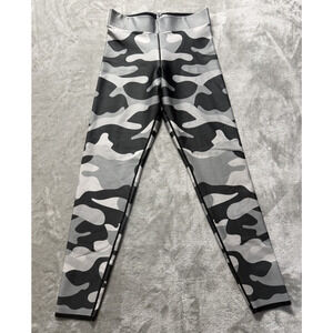 Ultracor Cor Camo Leggings Black Grey Camouflage High Rise Activewear Small